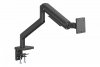 Digitus Ramię biurkowe pojedyncze z zaciskiem i sprężyną mechaniczną 1x LCD max. 49 20kg, VESA: 75x75, 100x100, czarne